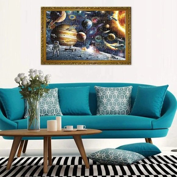 1000 Piece Jigsaw Puzzle Planets in Outer Space - Picture 2 of 5